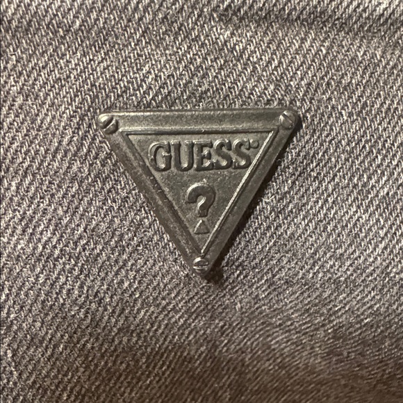 Guess Charcoal Jeans with Rhinestone Accents- a few rhinestones missing - Picture 3 of 8